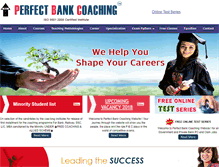 Tablet Screenshot of perfectbankcoaching.com